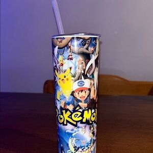 Pokemon Blue and Yellow Disposable Tableware Tumbler